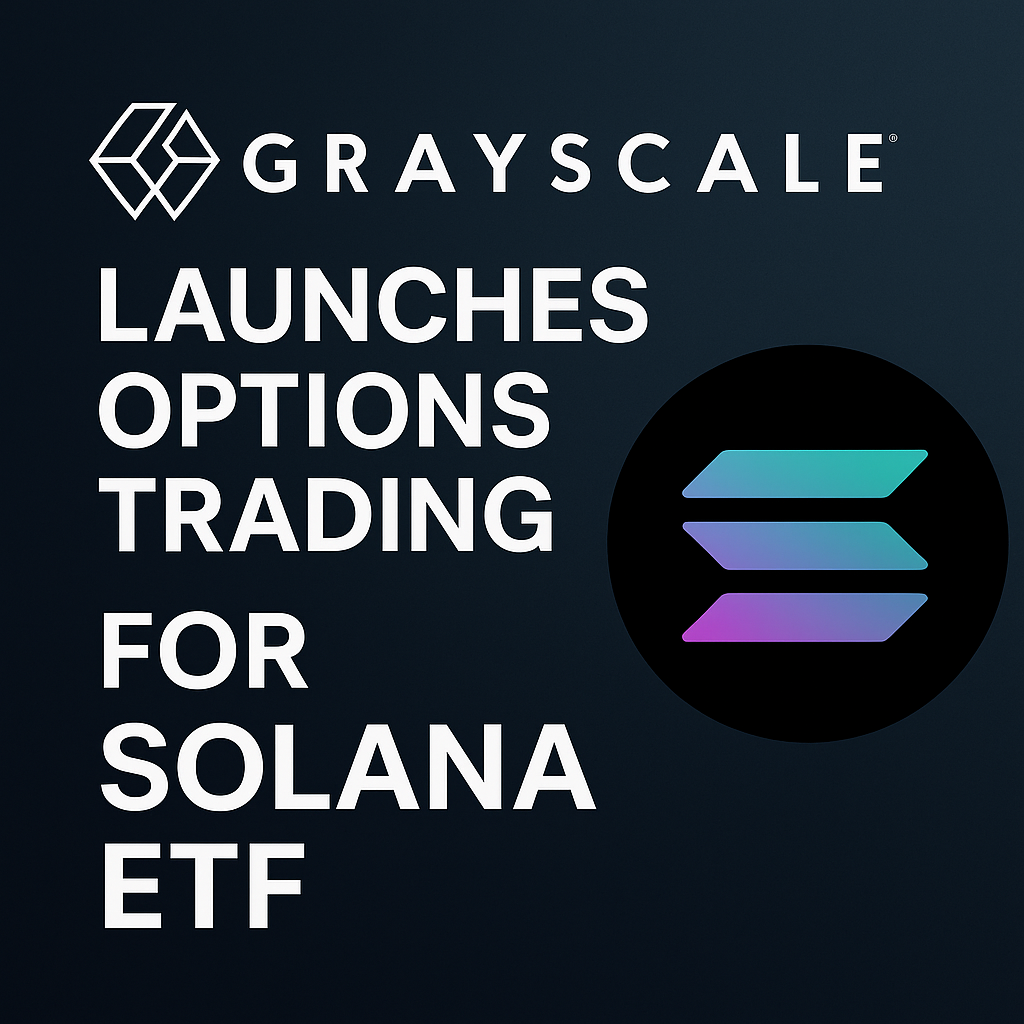 Grayscale запускает торговлю опционами для ETF на Solana на фоне 10 дней подряд чистого притока капитала