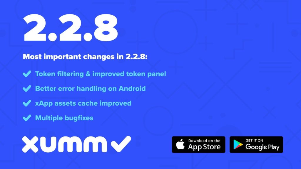 XUMM версии 2.2.8 доступен для Apple iOS и Google Play